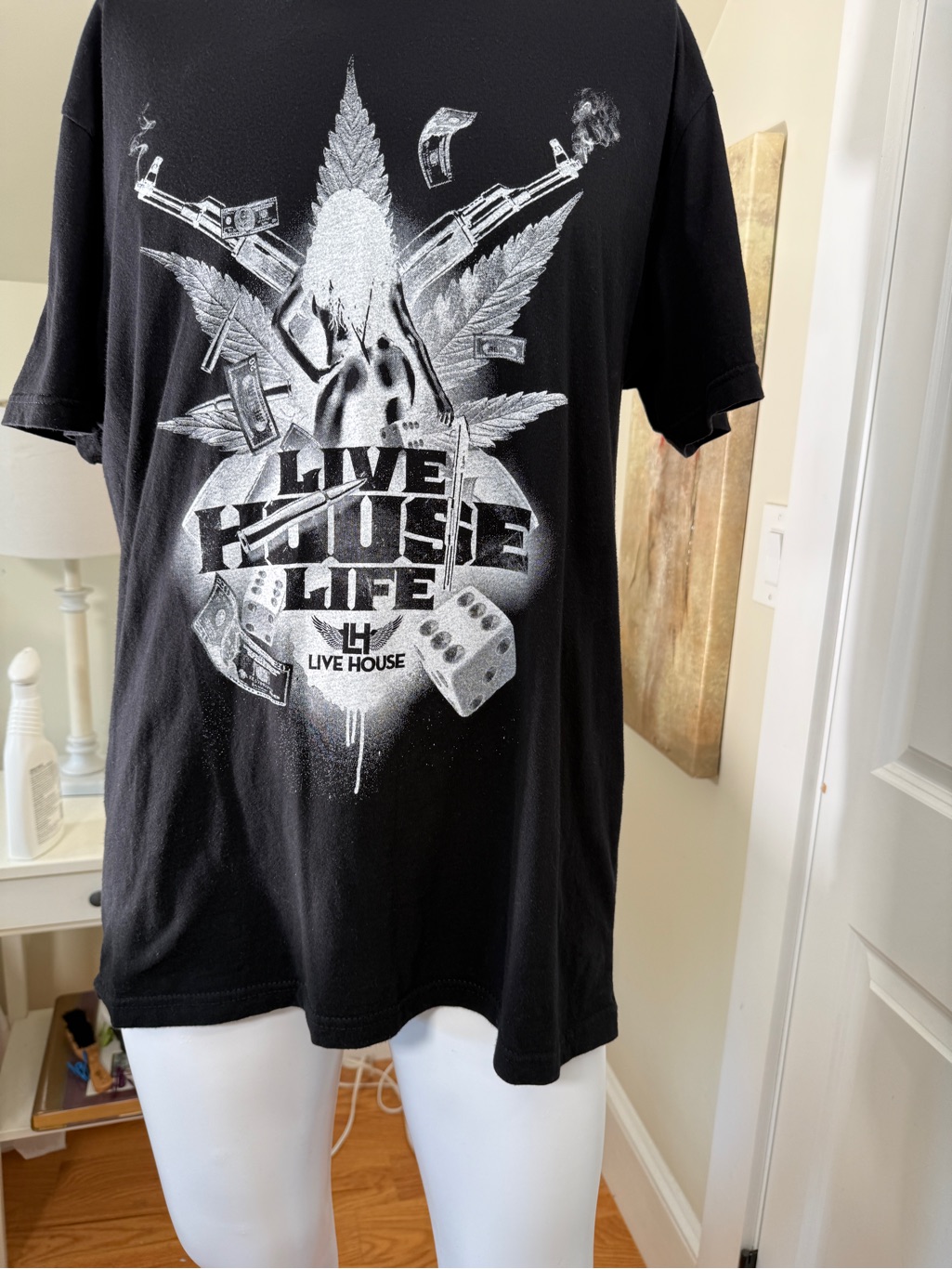 Graphic Black Short Sleeve Tee